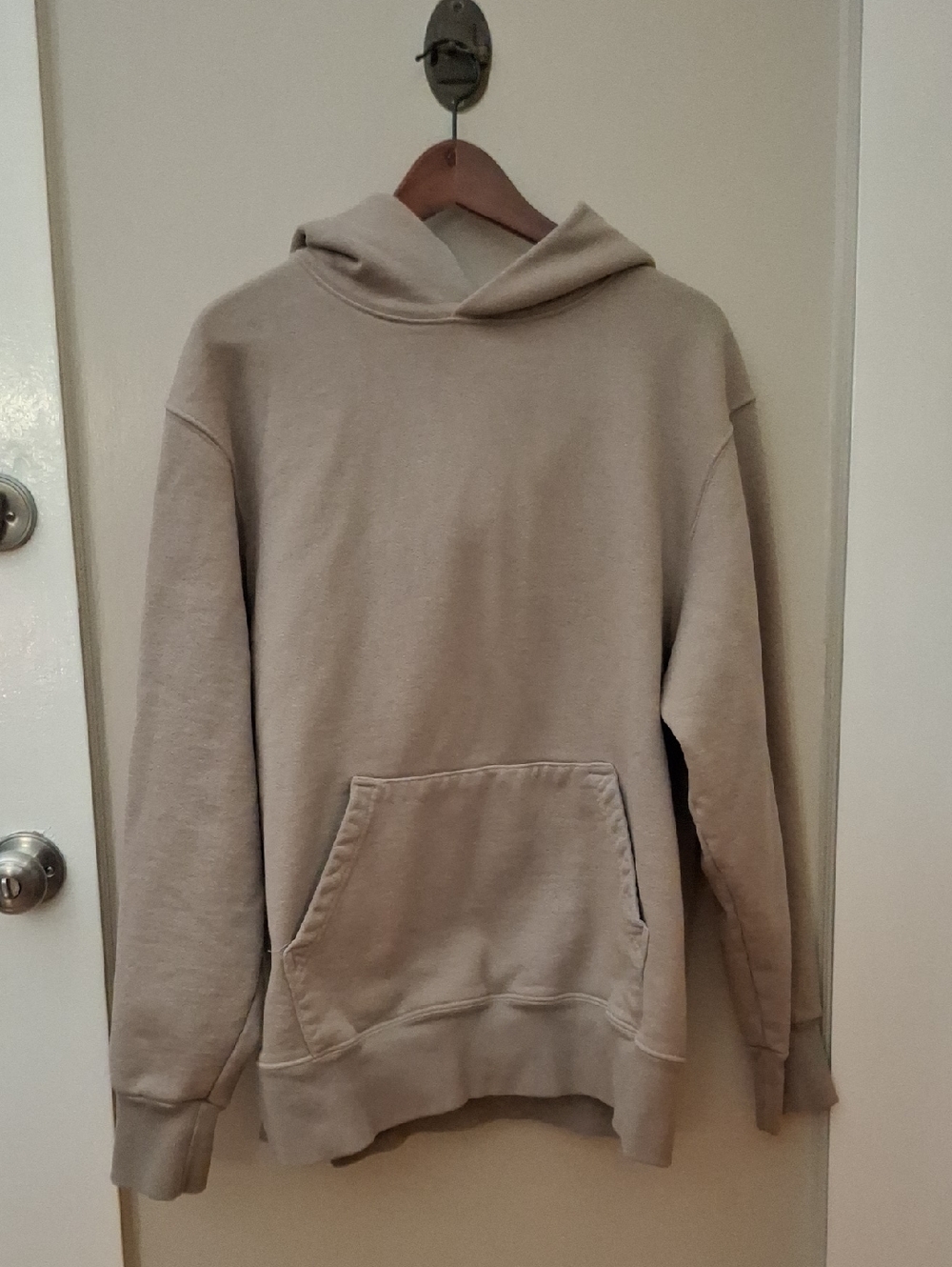 Cabin Los Angeles Tommy Men's Taupe Hooded Pullover Sweatshirt_1